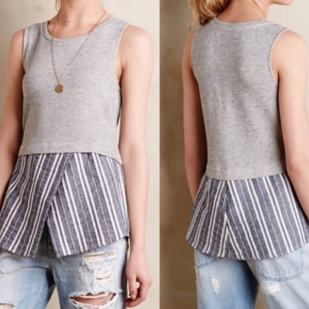 Anthropologie Sunday in Brooklyn Ashton Tank Sz M